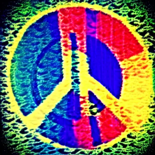 Image similar to peace sign hippie style