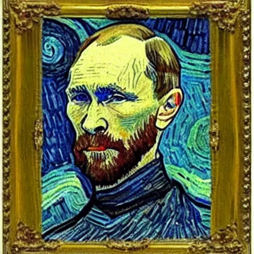 Prompt: Putin by Van Gogh
