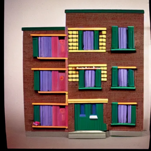 Prompt: section 8 housing, sesame street 1 9 7 8