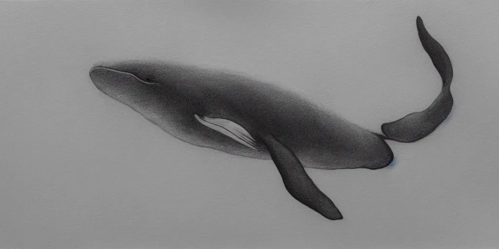 Image similar to a dark cloudy day, a whale swimming in the sky, pencil drawing, ultra realistic, dmt