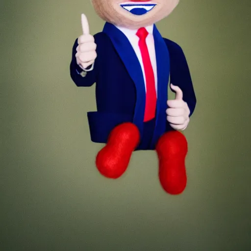 Image similar to Donald Trump puppet photograph felt high quality