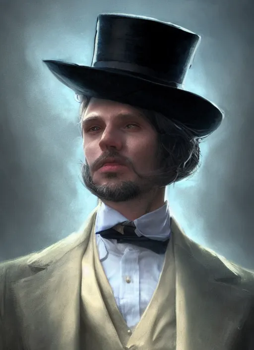 Prompt: portrait of a catfish dressed in a waistcoat and top hat, highly detailed, fantasy, godrays, cinematic lighting, close up, volumetric, realistic, digital art by greg rutkowski