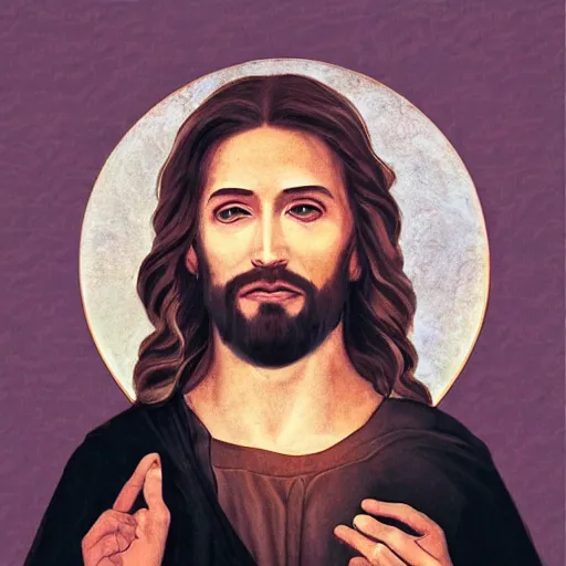 Image similar to award winning portrait photo of jesus, cinematic masterpiece