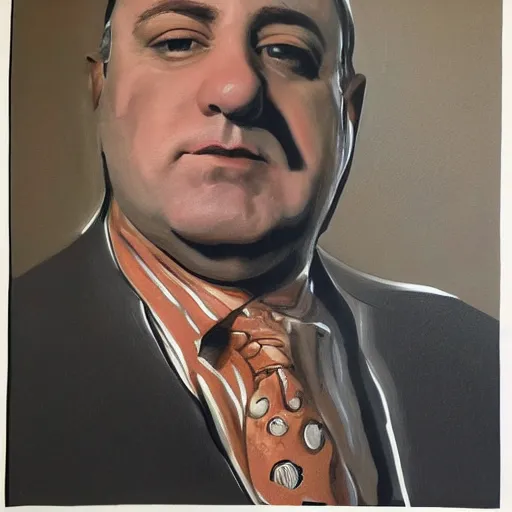 Prompt: Portrait of Paulie Walntus form the sopranos