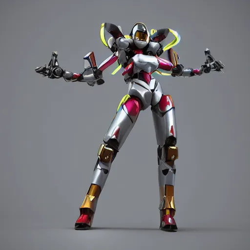 Image similar to Anime girl mecha, mecha suit, futuristic, octane render