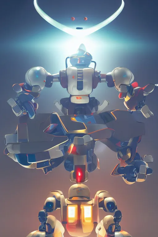 Image similar to metabots medabots medarotto medarot robot minimalist comics, behance hd by jesper ejsing, by rhads, makoto shinkai and lois van baarle, ilya kuvshinov, rossdraws global illumination ray tracing hdr radiating a glowing aura