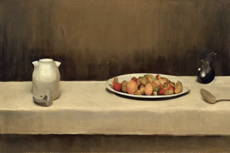 Prompt: still life by michael borremans