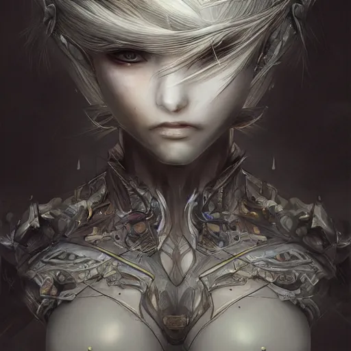 Image similar to in the city, highly detailed, trending on artstation, artgerm, yoshitaka amano