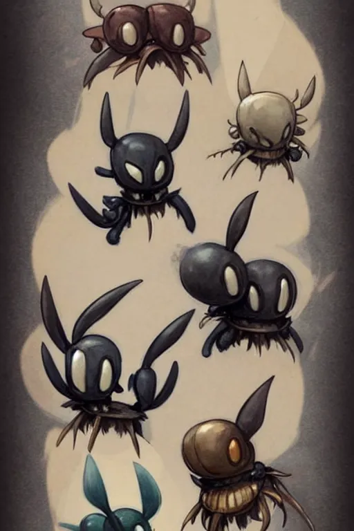 Image similar to ( ( ( ( ( 1 9 5 0 s hollow knight new characters. muted colors. ) ) ) ) ) by jean - baptiste monge!!!!!!!!!!!!!!!!!!!!!!!!!!!!!!