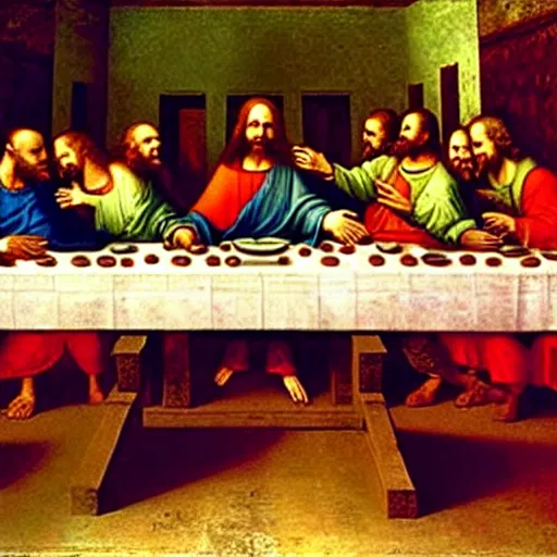 Image similar to the last supper by leonardo da vinci