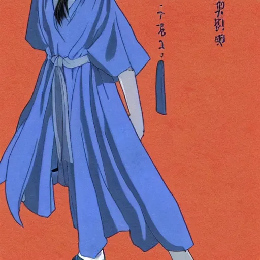 Prompt: portrait of hisui from tsukihime, detailed concept art by hayao miyazaki, intricate, beautiful