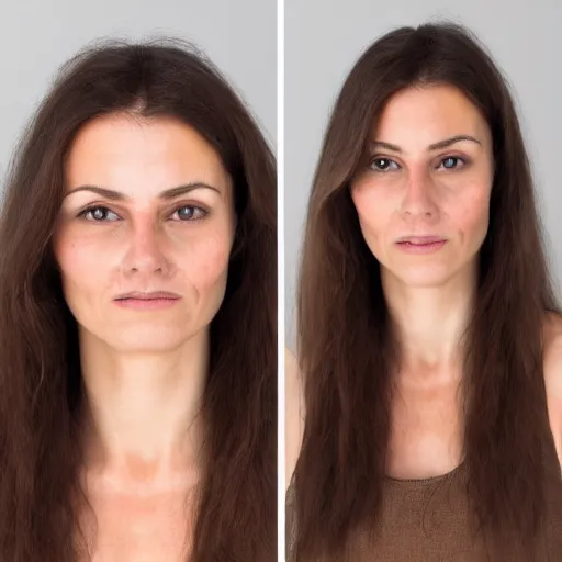 Image similar to face and upper body of a beautiful 30 years old french woman