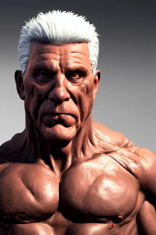 Prompt: Judge dread Frank Drebin, muscle extremely detailed, full face, mouth, trending on artstation, pixiv, cgsociety, hyperdetailed Unreal Engine 4k 8k ultra HD, WLOP