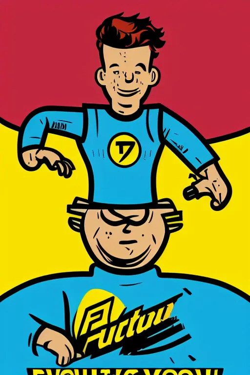 Image similar to fallout 7 6 retro futurist illustration art by butcher billy, sticker, colorful, illustration, highly detailed, simple, smooth and clean vector curves, no jagged lines, vector art, smooth andy warhol style