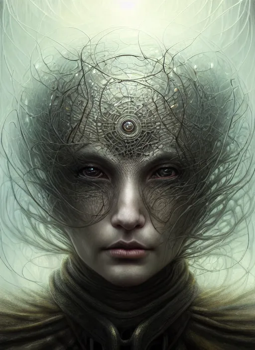 Image similar to closeup portrait shot of a ghost spirit in a scenic dystopian environment, intricate, elegant, highly detailed, centered, digital painting, artstation, concept art, smooth, sharp focus, illustration, artgerm, tomasz alen kopera, peter mohrbacher, donato giancola, joseph christian leyendecker, wlop, boris vallejo