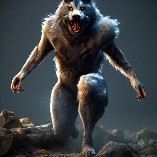 Prompt: cute handsome werewolf from van helsing unreal engine hyperreallistic render 8k character concept art masterpiece