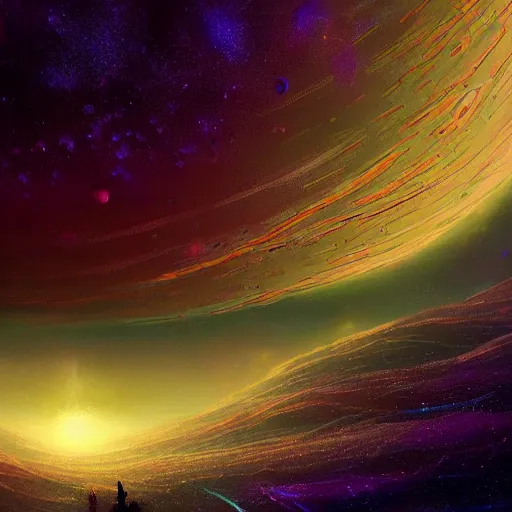 Prompt: a detailed painting of a marble - like earth - like planet floating in space in a sea of colorful sea of stars, by alena aenami, petros afshar and greg rutkowski trending on artstation, deviantart, planet, clouds, earth, exoplanet, stars