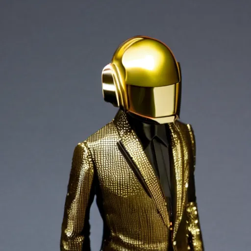 Image similar to Daft Punk statue, bronze