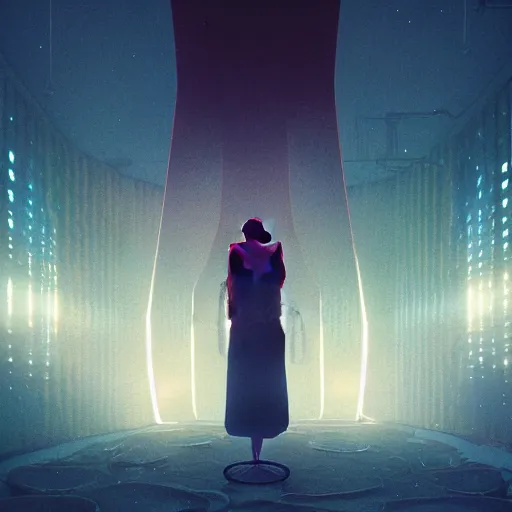 Image similar to portrait by mike winkelmann