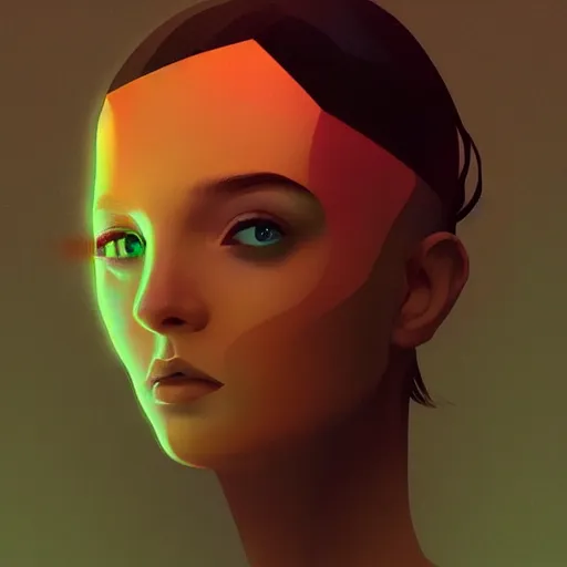 Image similar to portrait beautiful sci - fi girl, blade runner 2 0 4 9, futuristic metropolis, digital art, pop art by hsiao - ron cheng