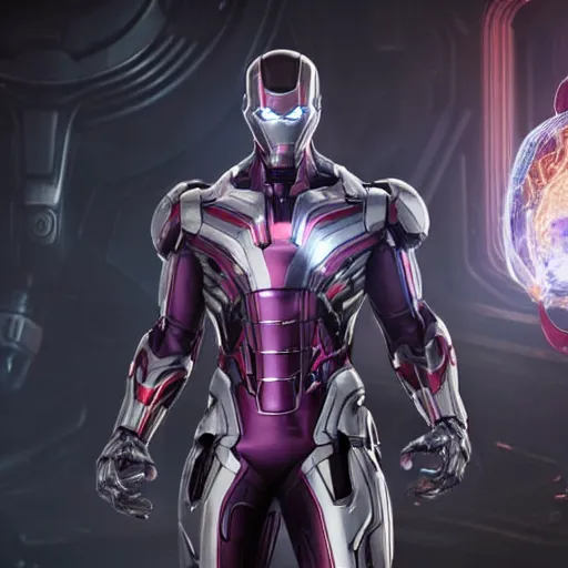 Prompt: still photo of marvel ultron on thanos, highly detailed, photorealistic portrait, bright studio setting, studio lighting, crisp quality and light reflections, unreal engine 5 quality render