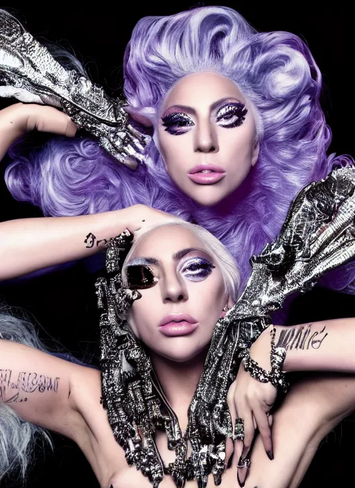Prompt: lady gaga photoshoot by david lachapelle set in an expensive mansion, studio lighting Highly realistic. High resolution. Highly detailed. Dramatic. 8k.4k.
