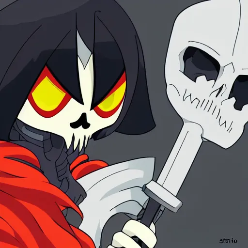 Prompt: Grim Reaper by Studio Trigger