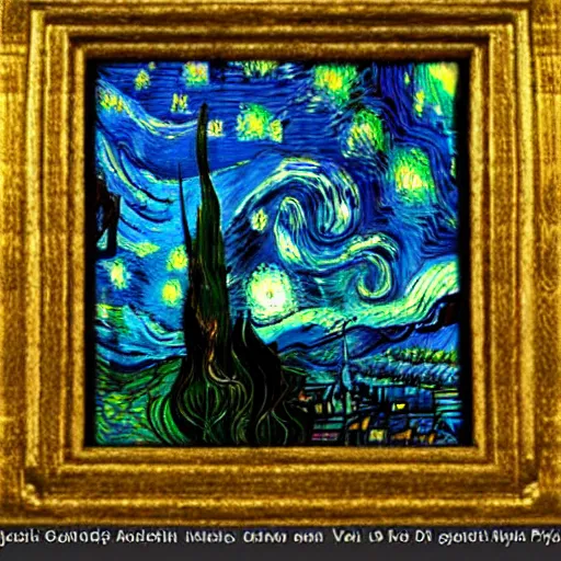 Image similar to amrican gothic in style of van gogh