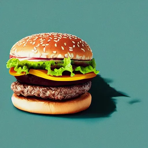 Image similar to the new hamburger from mcdonalds, ad photo