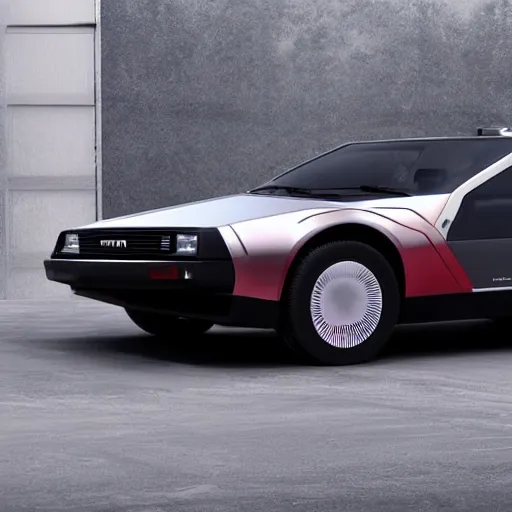 Prompt: the new 2 0 2 3 dmc delorean electric vehicle