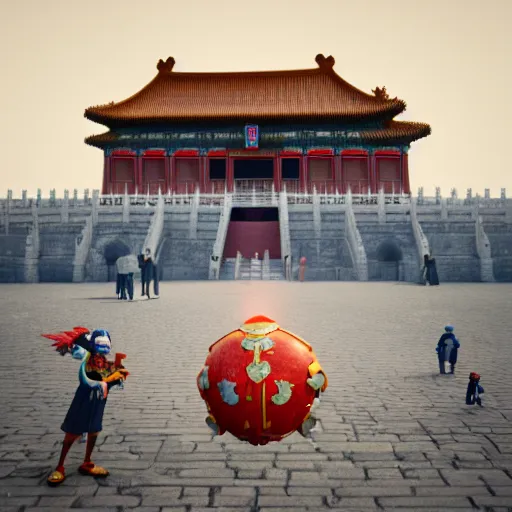 Prompt: digital art, the forbidden city, octane render, detailed, brawl stars, unreal engine 5, cinema 4 d cinematic, artstation, greg rutkowski