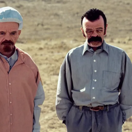 Prompt: walter white with don ramon