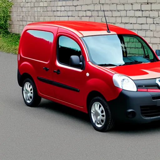 Image similar to A Renault Kangoo with giant wheels