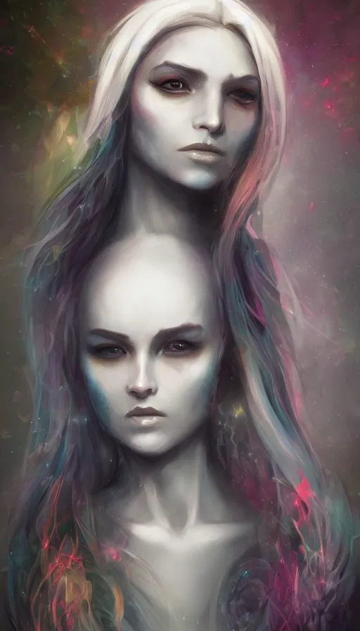 Image similar to portrait of a digital shaman, by charlie bowater