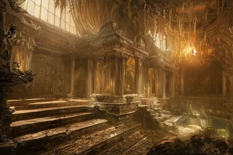 Prompt: the most amazing dream you ever had about mansion of elemental of earth, hyper realistic, ambient lighting, concept art, intricate, hyper detailed, smooth, dynamic volumetric lighting, octane, cinematic