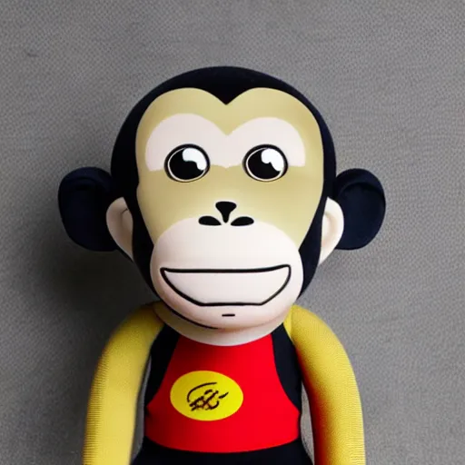Prompt: paul frank monkey doll