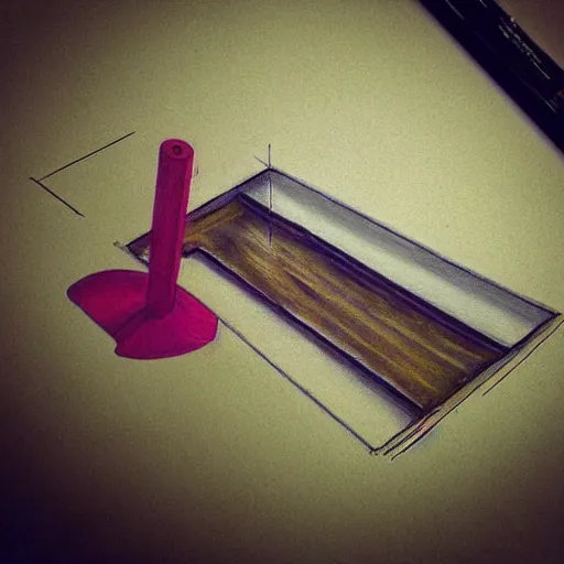 Prompt: “Anamorphic Drawing”