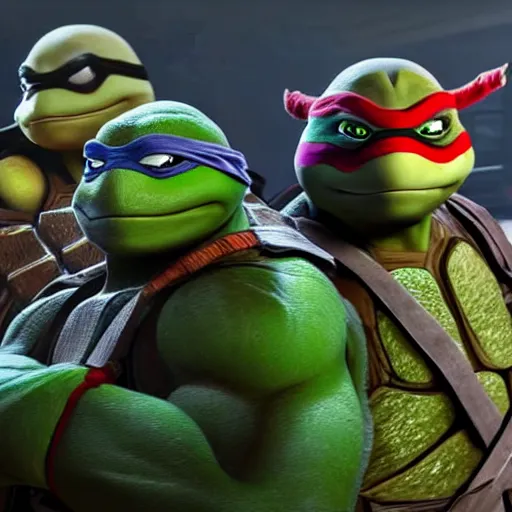 still photo of teenage mutant ninja turtles and star | Stable Diffusion ...