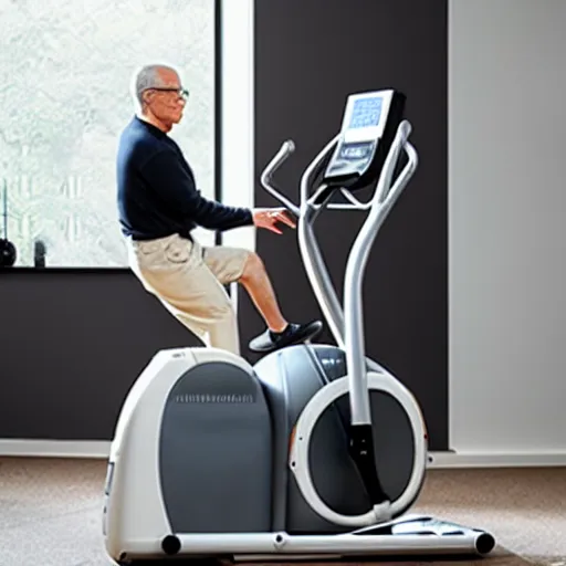 Prompt: jonathan ive dieter rams elliptical exercise machine