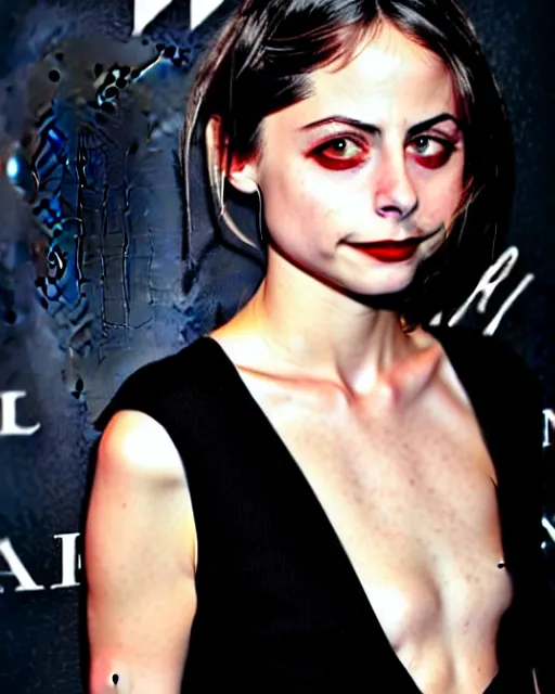 Image similar to style of john martin : : gorgeous willa holland : : evil witch, swirling black magic, black dress : : symmetrical face, symmetrical eyes : : full body pose : : gorgeous black hair : : magic lighting, low spacial lighting : :