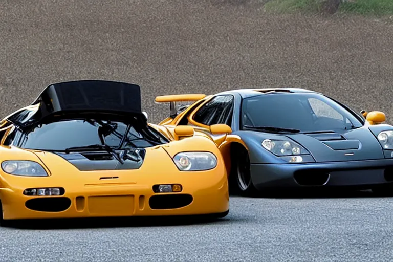 Prompt: film still of a McLaren F1 in Cars (2006), 8k,