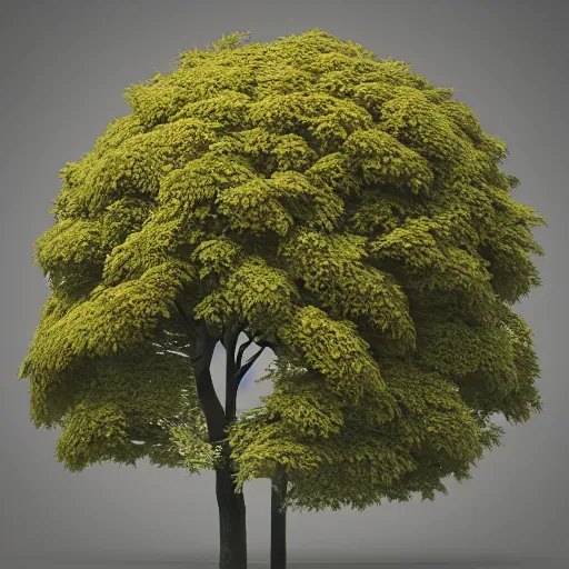 Image similar to godess of trees, octane render, 4 k, intricate, detailed