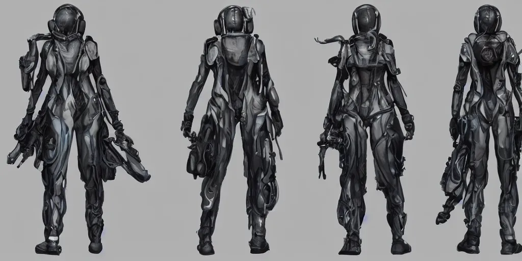 Prompt: front and back character view of a woman in scientist's jacket with a system of straps and pouches for collecting material by Donato Giancola and Tetsuya Nomura, trending on artstation and pixiv clean sci-fi concept art and sheet that using unreal engine 5 render and hyper detailed 3D texture with cinematic software light