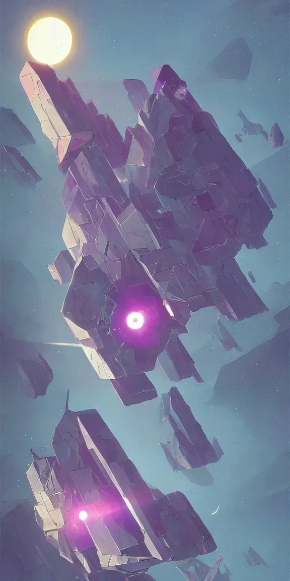 Prompt: amethyst crystal spaceship, geometric, sci - fi concept art, by john harris, by simon stalenhag, stunning, by vincent di fate, award winning