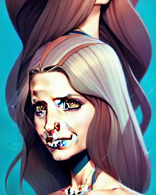 Image similar to artgerm, joshua middleton comic cover art, pretty sarah michelle gellar superhero, asymmetrical big black oval spot covering left eye from eyebrow to cheek, left eye spot only, very pale white skin, no spot right eye, white around right eye