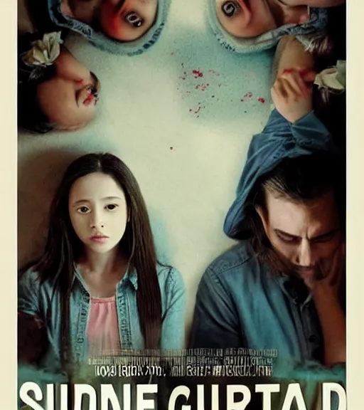 Image similar to a movie about a girl finding her soulmate, movie poster, horror movie, detailed