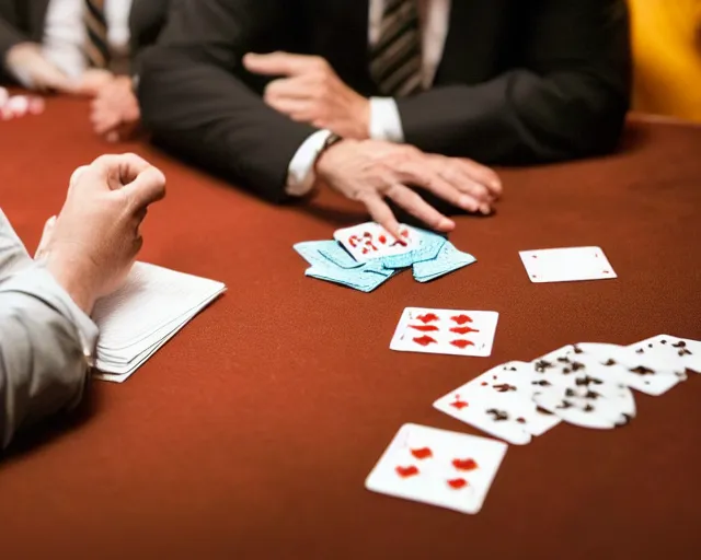 Prompt: Trump playing poker, hyperdetailed, photo realistic, dramatic lighting, Nat Geo award winner, 100mm lens, bokeh