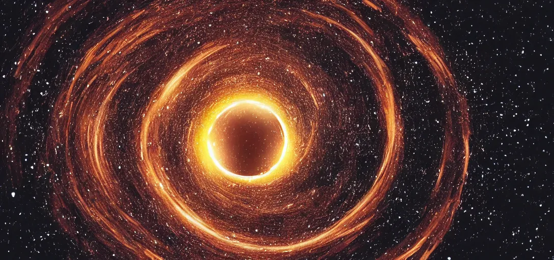 Image similar to Photo of a Black hole in a Jar, highly detailed