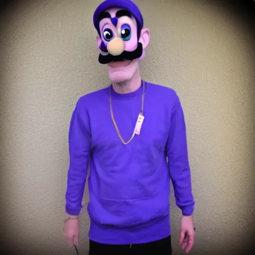 Prompt: waluigi in real life