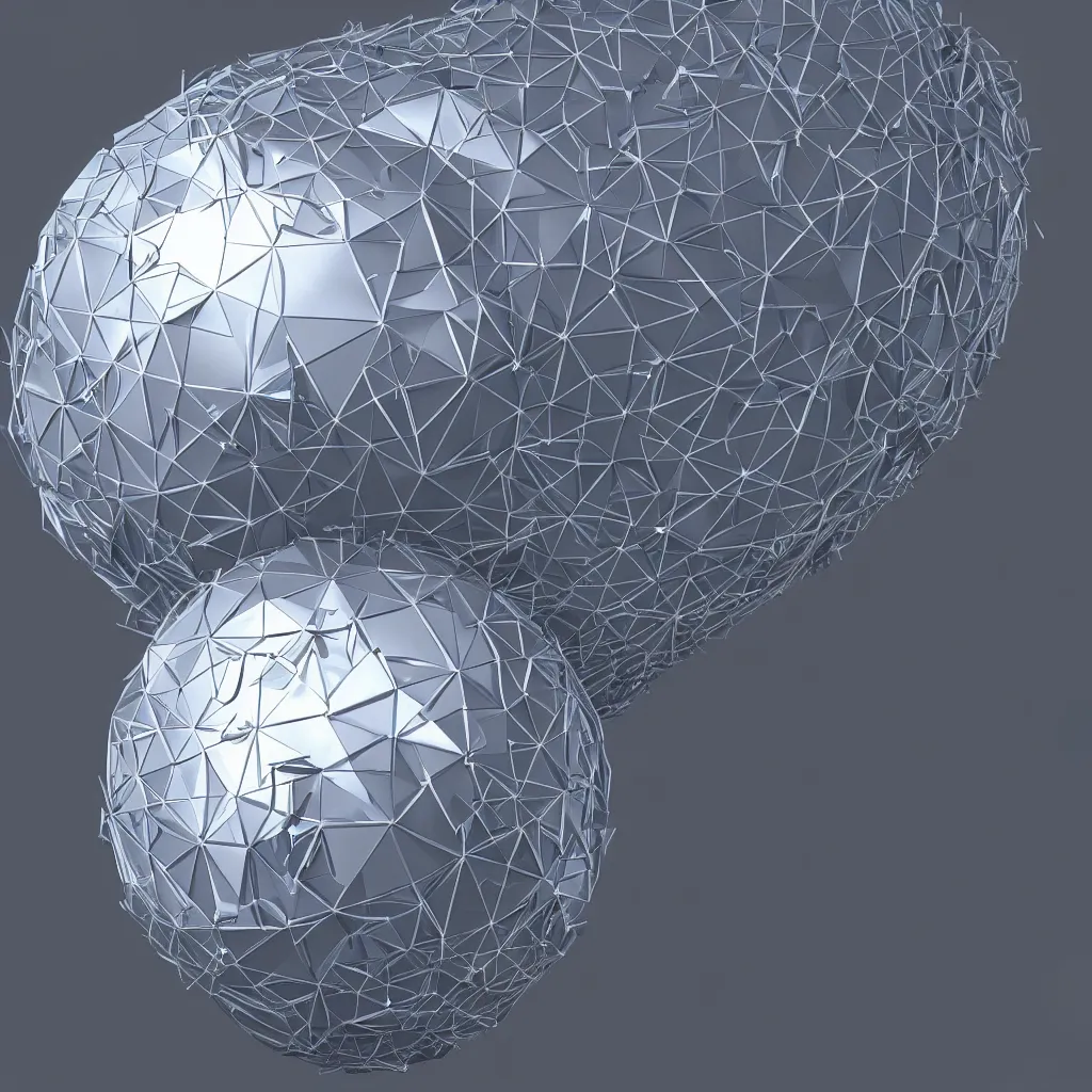 Image similar to a picture of an ethereum ball, ethereum!!!! logo, 3 d render by adam szentpetery, reddit contest winner, computer art, rendered in cinema 4 d maya vfxfriday